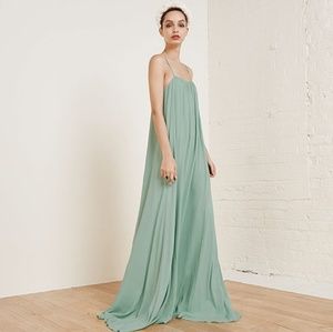 Reformation Fiona dress in sage green